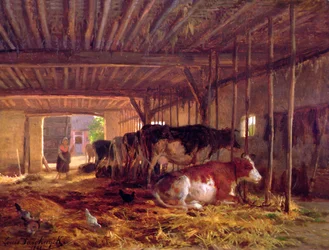 O estábulo das vacas, século XIX